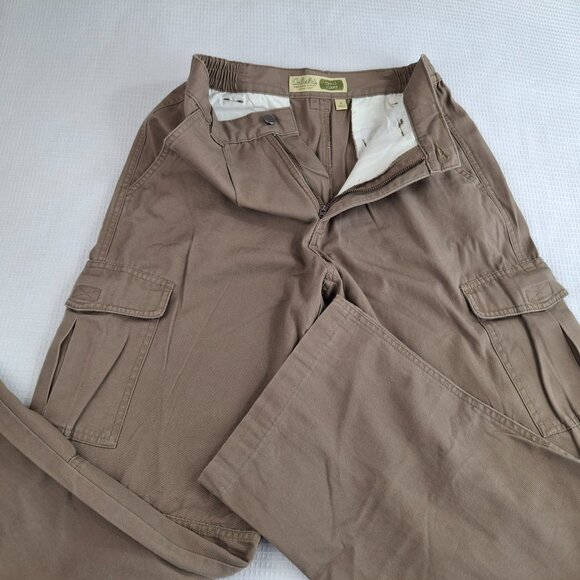 Cabela's Women's Khaki Pants Cargo Size 4 Pocket Hiking Trail Outdoor Beige - Picture 2 of 15